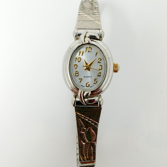 Vintage Womans Timex Watch Stainless Steel Bezel - Picture 2 of 5